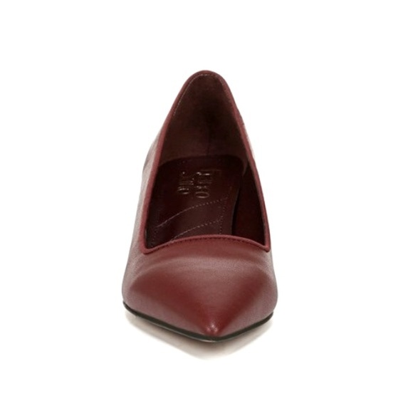 FRANCO SARTO Women's Kim Kitten Heel Dress Pump Shoes Berry Red Size 9.5 NEW - Picture 4 of 10